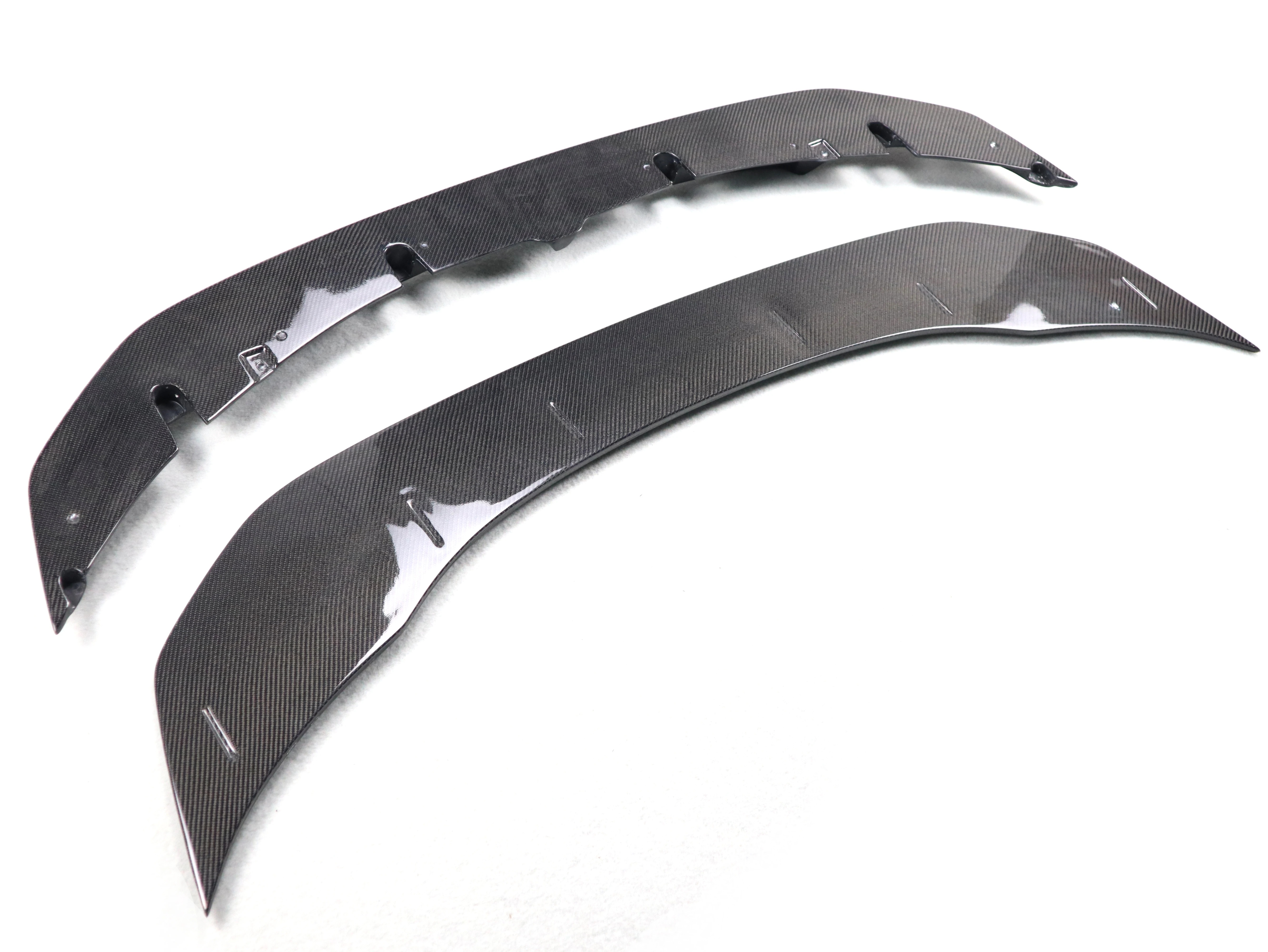 GTS Type 2PCS Carbon Front Bumper Lip for  F80 F82 F83 M3 M4 2014-2019 Car Accessories